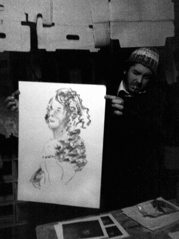 at the studio with portrait of rachel (Copiar)